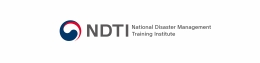 260*63 크기의 국가재난안전교육원 영문 배너(National Disaster Management Training Institute)
